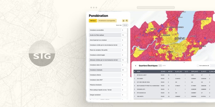 Intelligent deployment of smart metering GIS